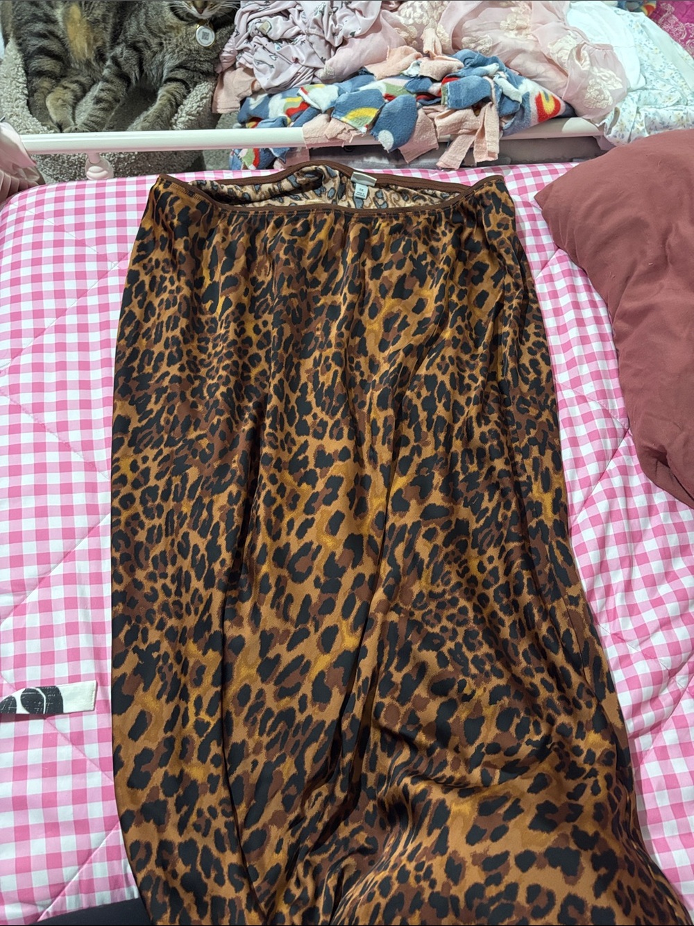a new day Leopard Print Maxi Skirt - Brown/Black